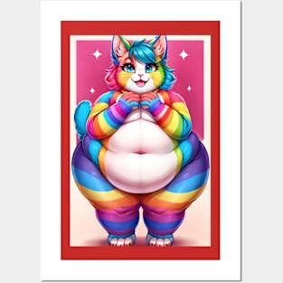 LGBTQ Big girl Kitty Posters and Art